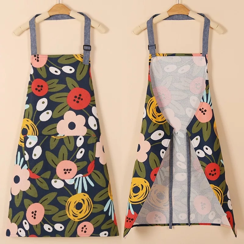 Pure cotton printed apron, single opp Item Picture