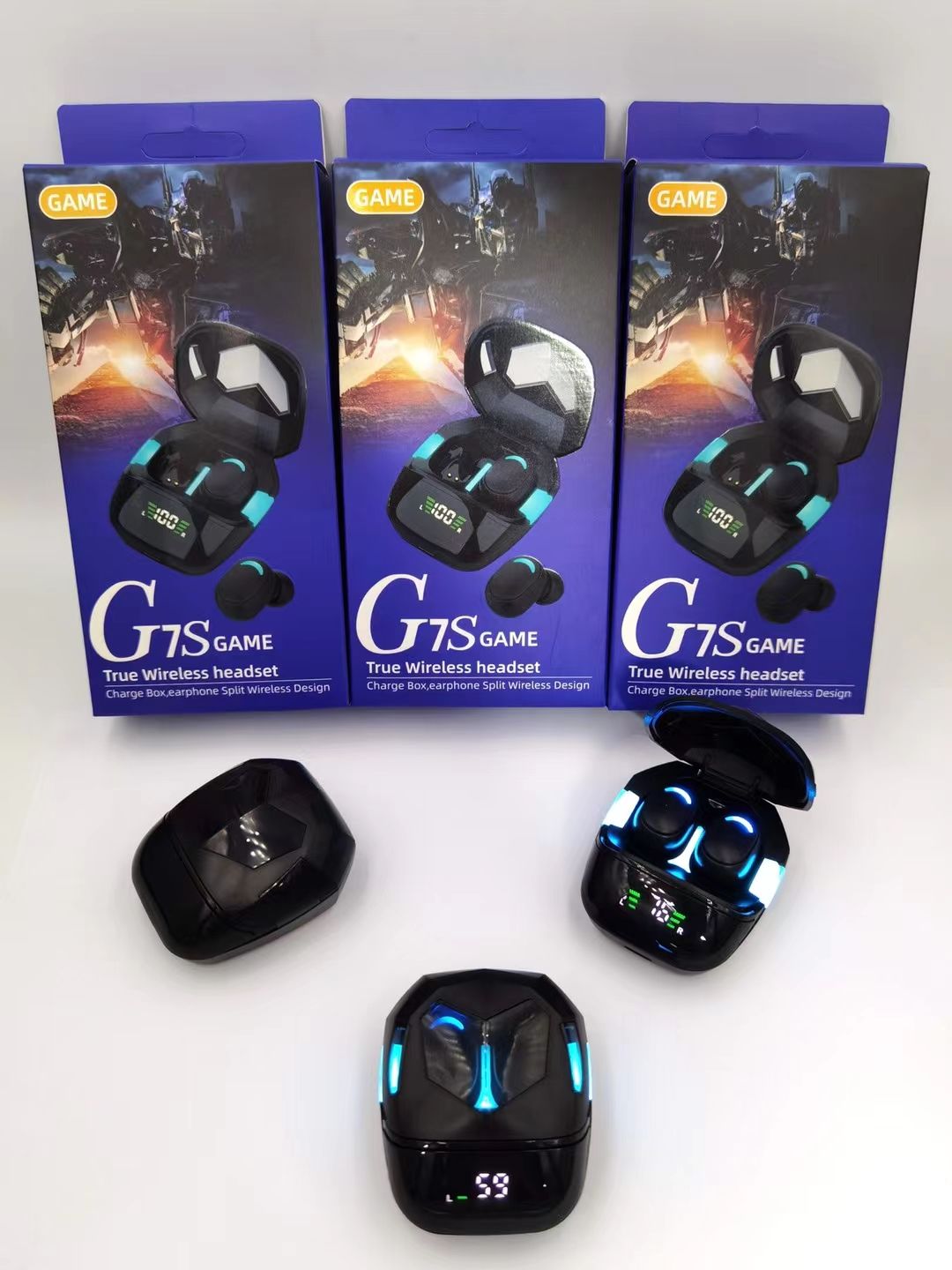 Gaming Bluetooth headphones, e-sports dedicated, no latency, black technology, cool, high-quality sound, PlayerUnknown's Battlegrounds, Android universal. G7S