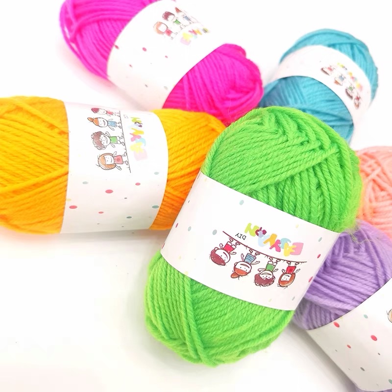 Yina Woolen Textile Factory offers direct sales of 12-color woolen balls for children's DIY weaving and collage, as well as educational woolen ball materials for kindergartens Specification image