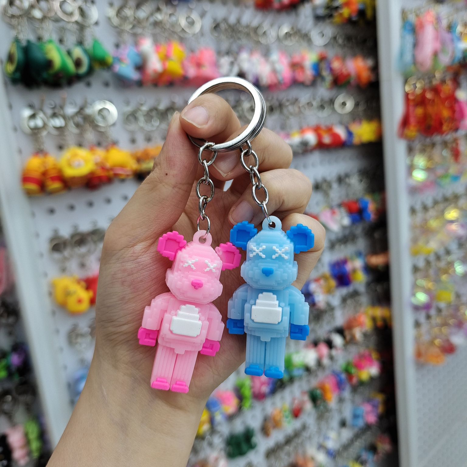 软胶暴力熊钥匙扣滴胶挂件