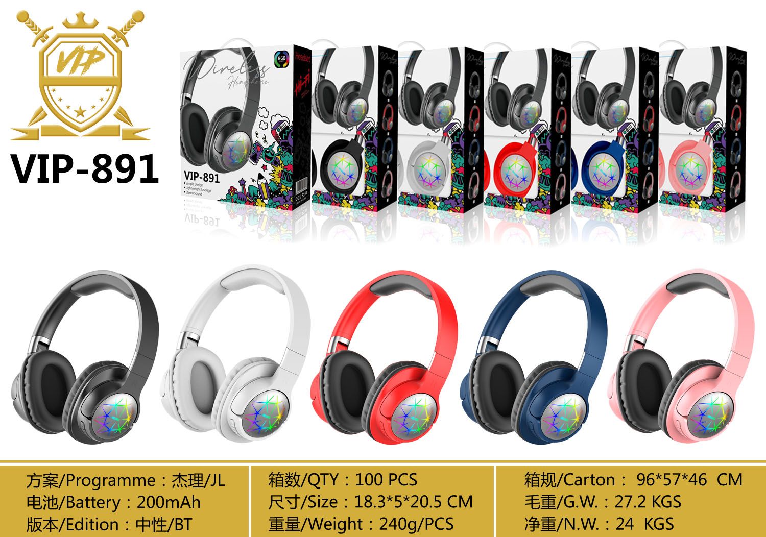 Auriculares de la marca sogo, auriculares bluetooth, auriculares bluetooth inalámbricos, VIP-891
