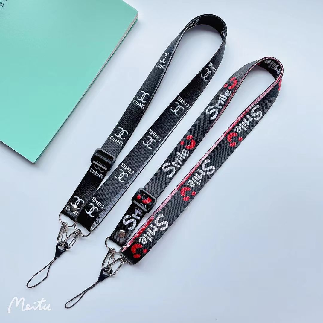 新款潮提花刺绣可logo斜挎手机挂绳证卡手机壳通用批发 详情图7