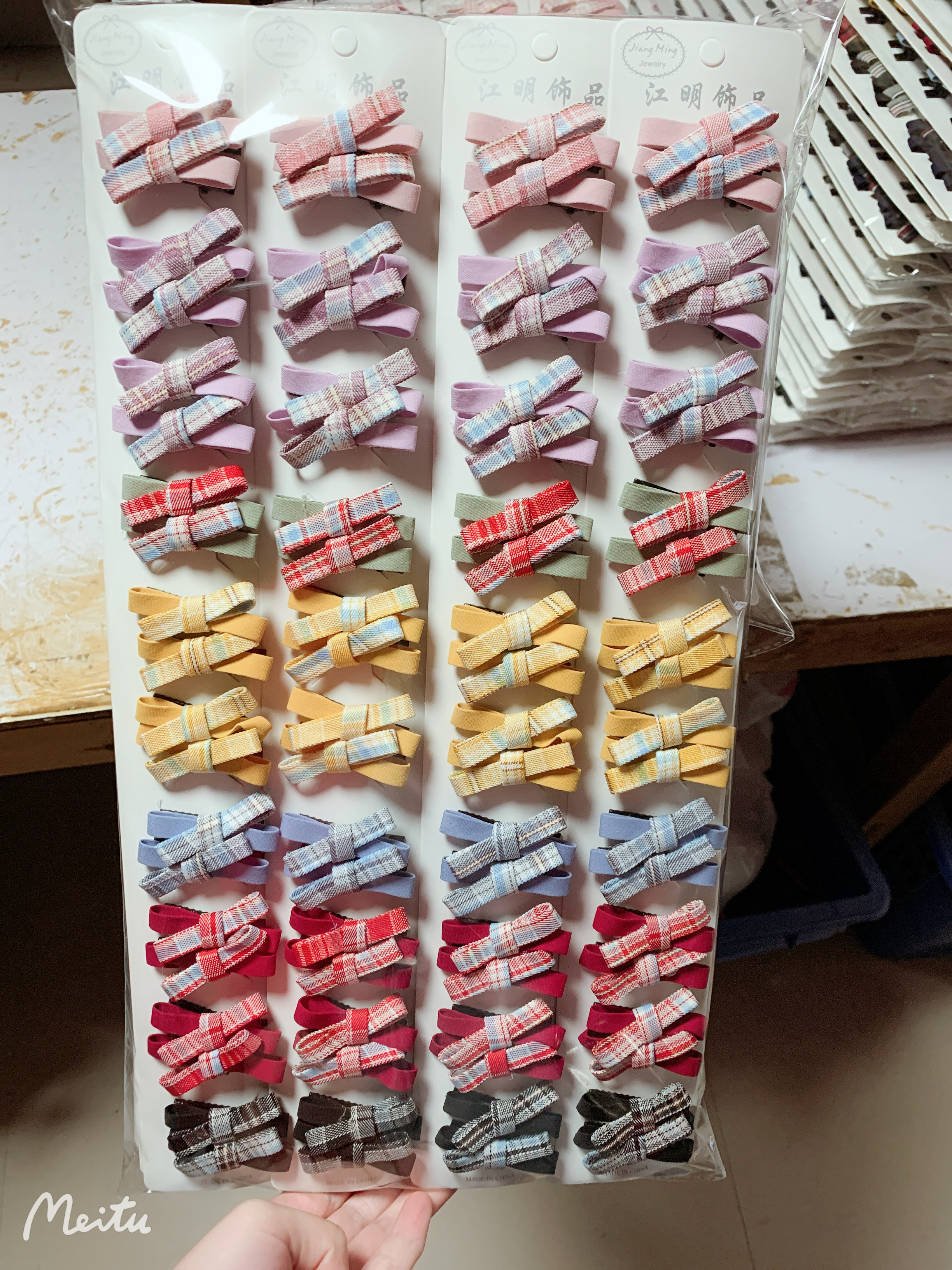 Korean-style fabric exquisite bow hair clip, top clip, side clip, bangs clip 20220502069