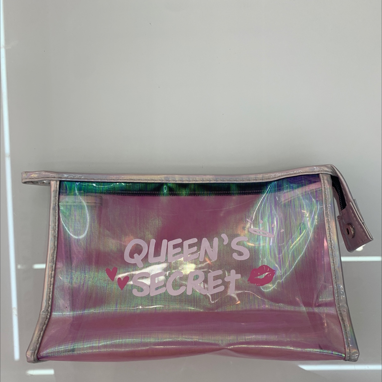 Clear Print Makeup Bag full figure