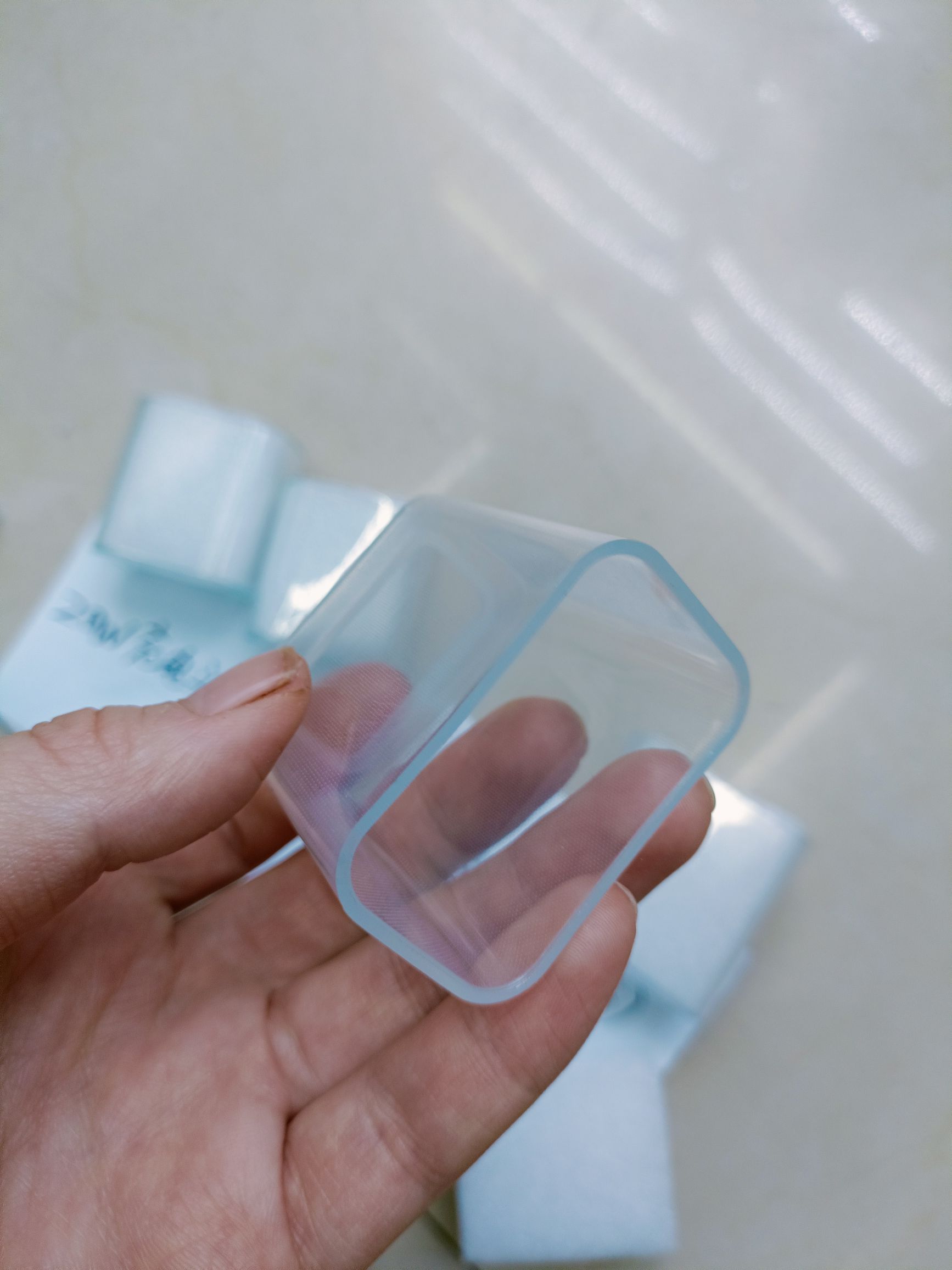 Cabeza de carga brillante cara transparente funda protectora para apple 20w huawei 40w detail image 7