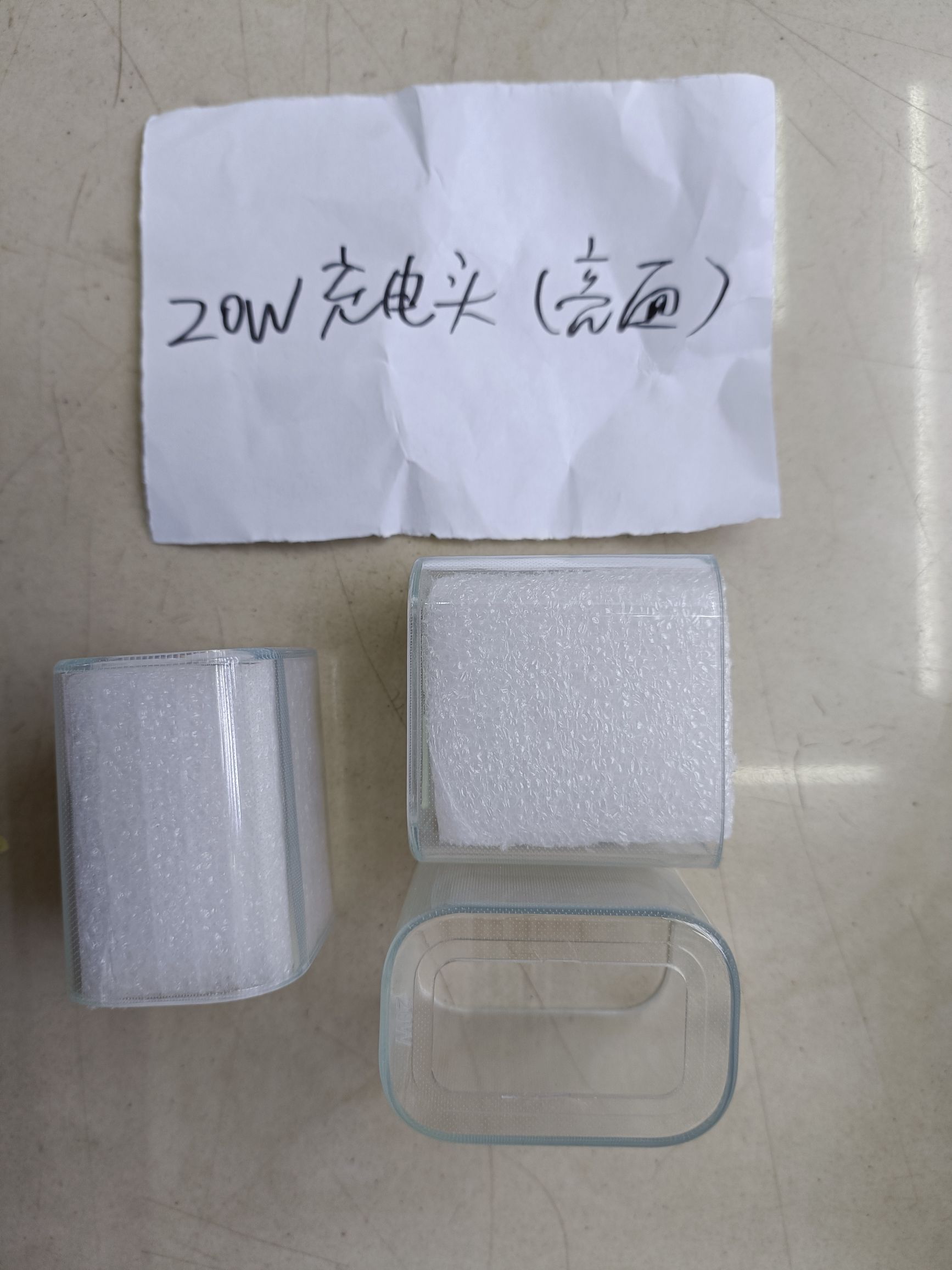 Cabeza de carga brillante cara transparente funda protectora para apple 20w huawei 40w detail image 8