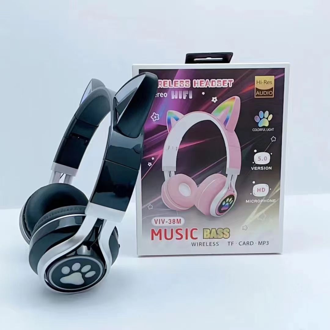 Sogo Brand Headphones, Meow Meow Wireless Bluetooth Headset, Bluetooth Headset, 38M Specification drawing