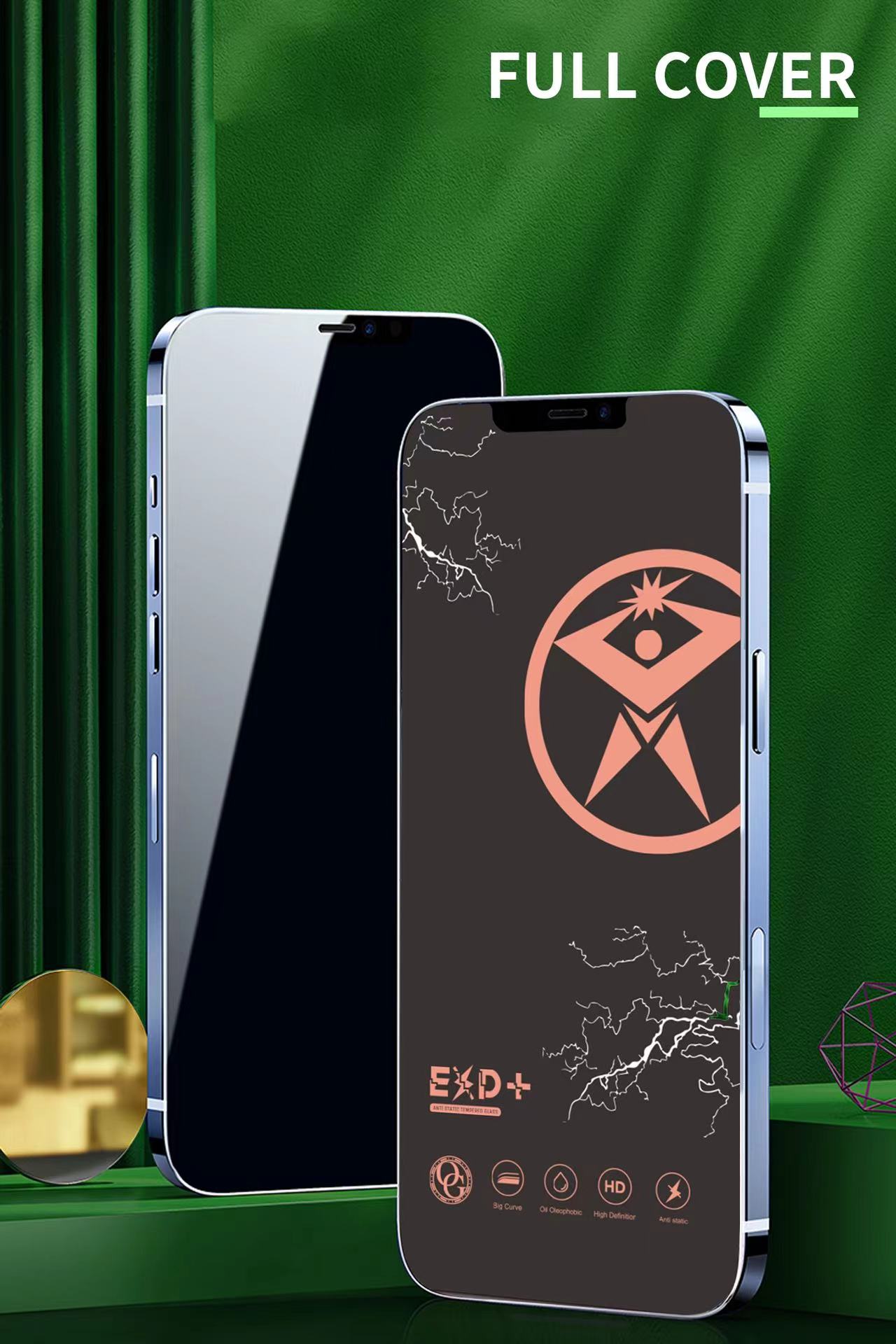 A box of ten pieces of Lightning tempered film phone screen protectors detail image 4