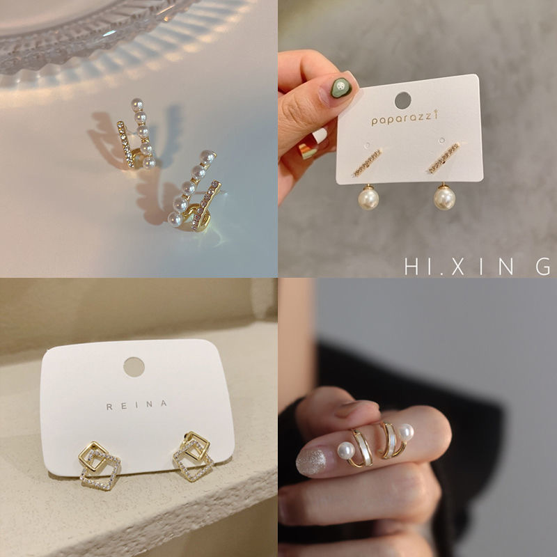 925 Silver Ear rings for women, fashionable and elegant, anti-allergy ear buckles, new Korean version earrings 314 Specification image