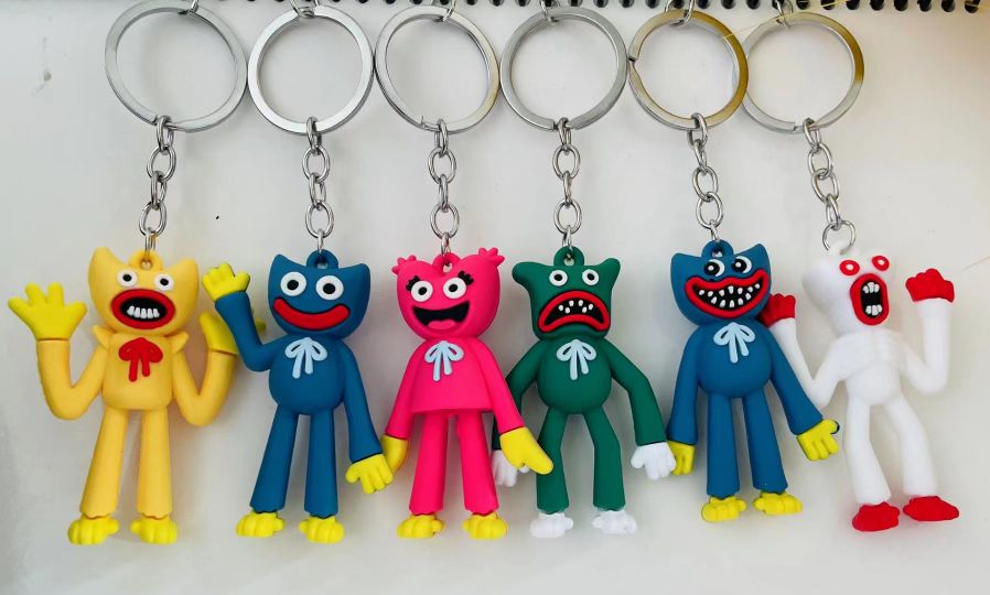 Blue Goose Jewelry three-dimensional silicone keychain Series three-piece set plus Rope series mixed 1 details Picture