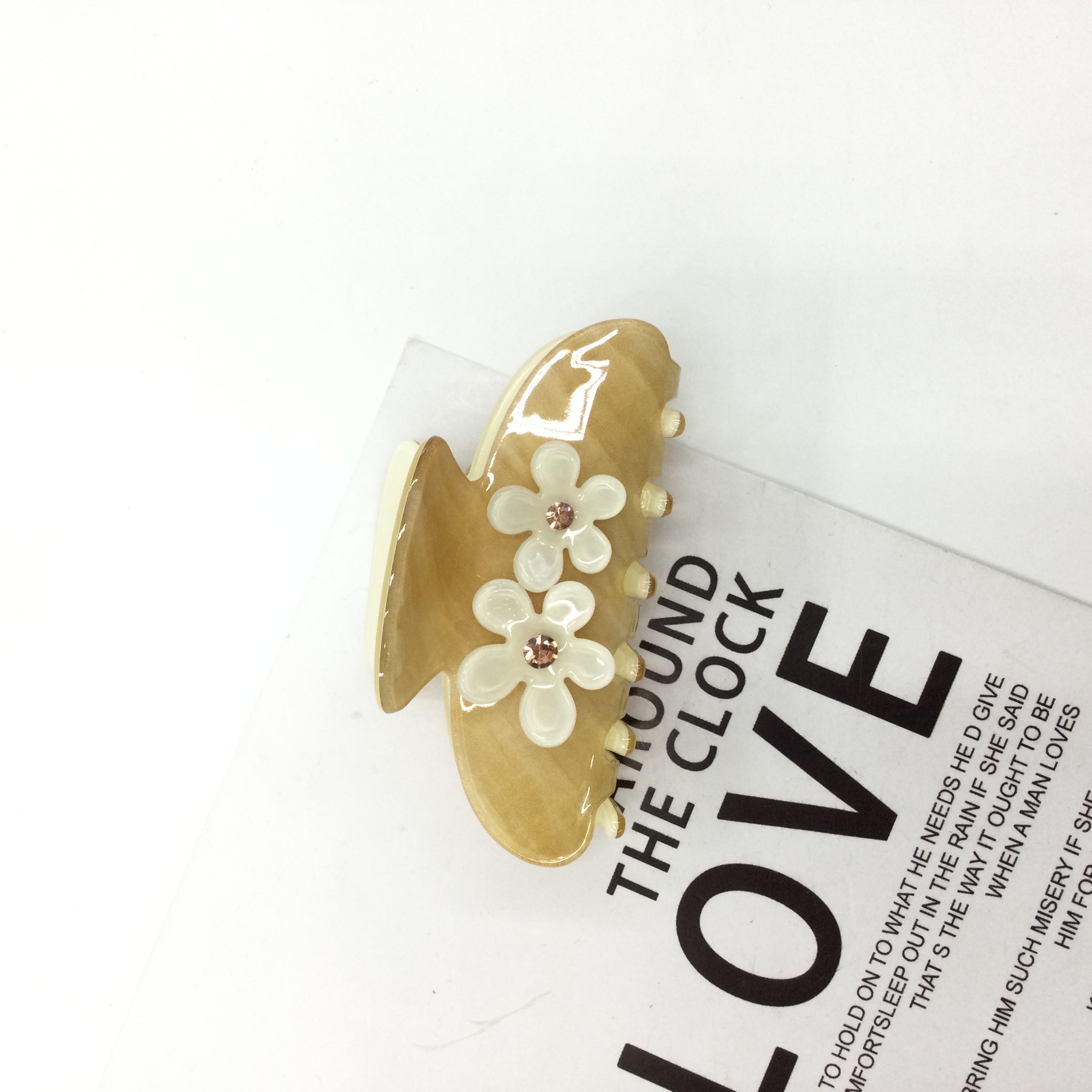 新款头饰发抓 韩版时尚小清新配件有钻抓夹