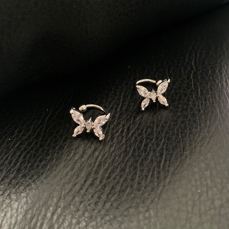 925 Silver ear rings for women, fashionable and elegant, anti-allergy ear buckles, new Korean version earrings 308