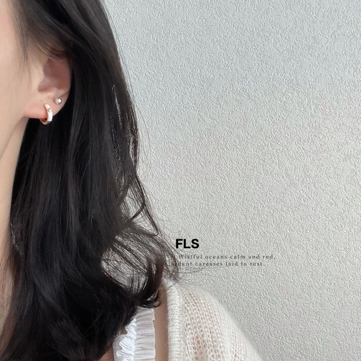 925 Silver Ear rings for women, fashionable and elegant, anti-allergy ear buckles, new Korean version earrings 309 Application Scenario