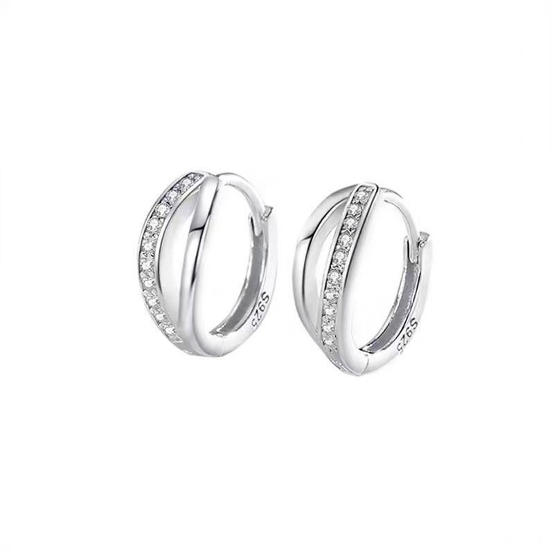 925 Silver Ear Rings for women, fashionable and elegant, anti-allergy ear buckles, new Korean version earrings 312