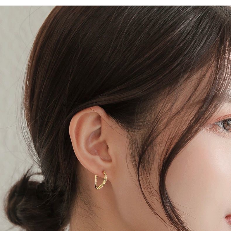 925 Silver Ear rings for women, fashionable and elegant, anti-allergy ear buckles, new Korean version earrings 313 Application Scenario