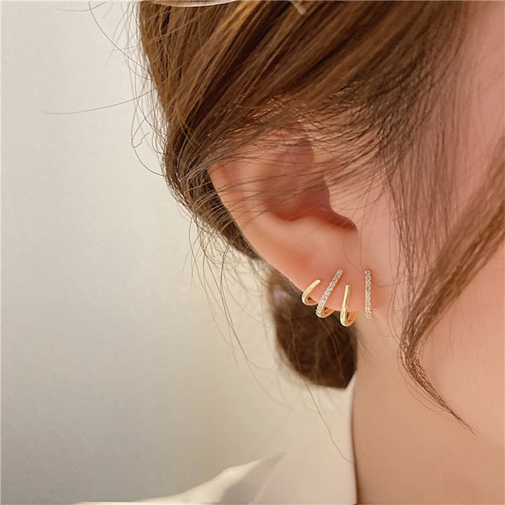 Light luxury high-end design sense, niche earrings, retro personality, European and American painless mosquito repellent incense, ear clips, and women's earrings without ear holes detail image 3