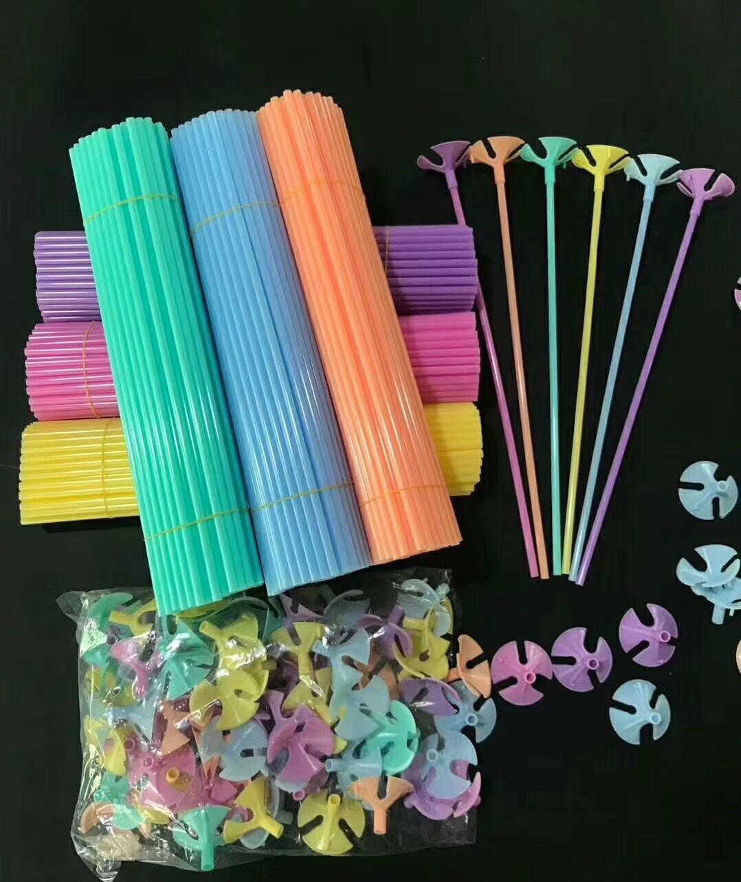 Macaron-colored balloon support pole, balloon pole drag, macaron-thickened pole, room scene decoration, drag pole, pipe, balloon, cup, stick, Mid-Autumn Festival, National Day, wedding, opening details Picture