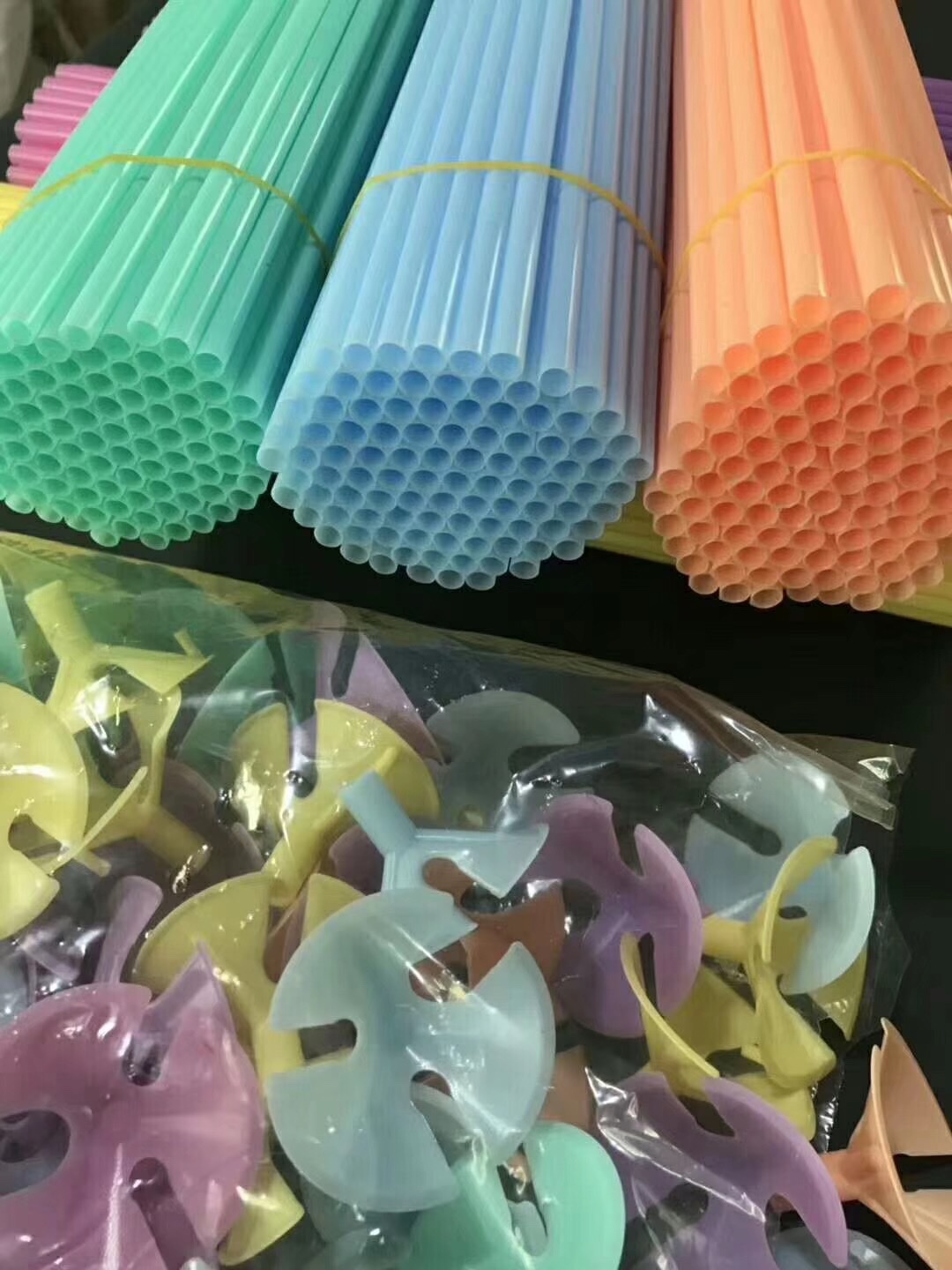 Macaron-colored balloon support pole, balloon pole drag, macaron-thickened pole, room scene decoration, drag pole, pipe, balloon, cup, stick, Mid-Autumn Festival, National Day, wedding, opening Specification image