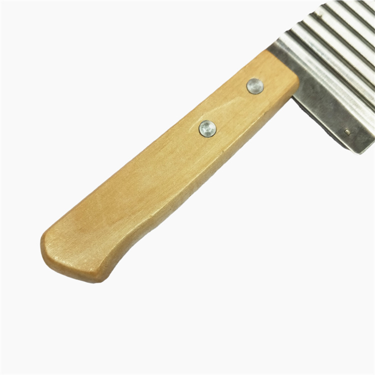 Woodblock corrugated knife, wavy knife, French fries cutter, potato slicer, strip cutter, kitchen small tools are selling well across borders details Picture