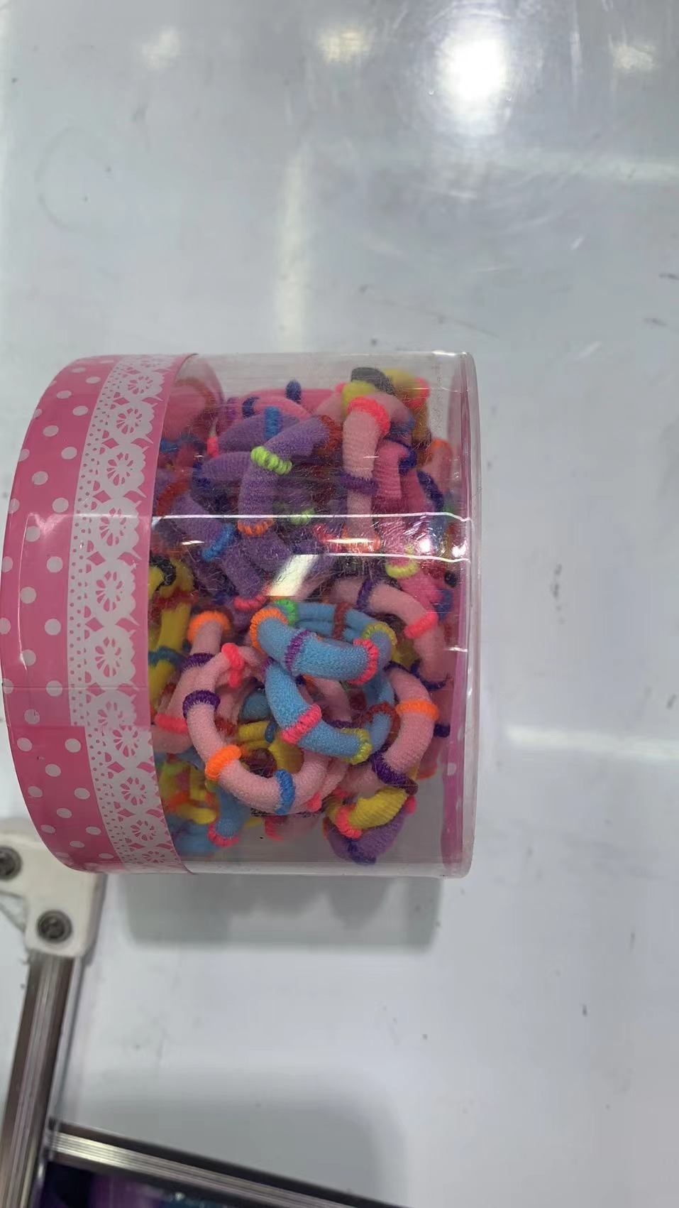 头绳橡皮筋女扎头高弹力耐用网红加粗法绳圆盒竹节混彩底混彩条