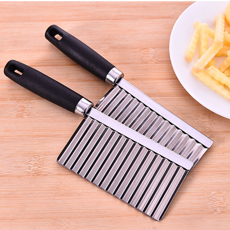 Creative multi-functional vegetable cutter, wavy potato flower knife, 201 stainless steel potato strip cutter, French fries knife