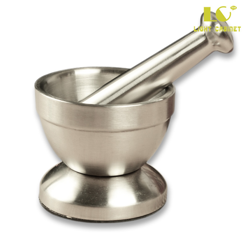 Kitchen practical tools, color box stainless steel medicine pounding jar, grinding bowl, garlic paste grinder, medicine pounding jar, food grinder detail image 2