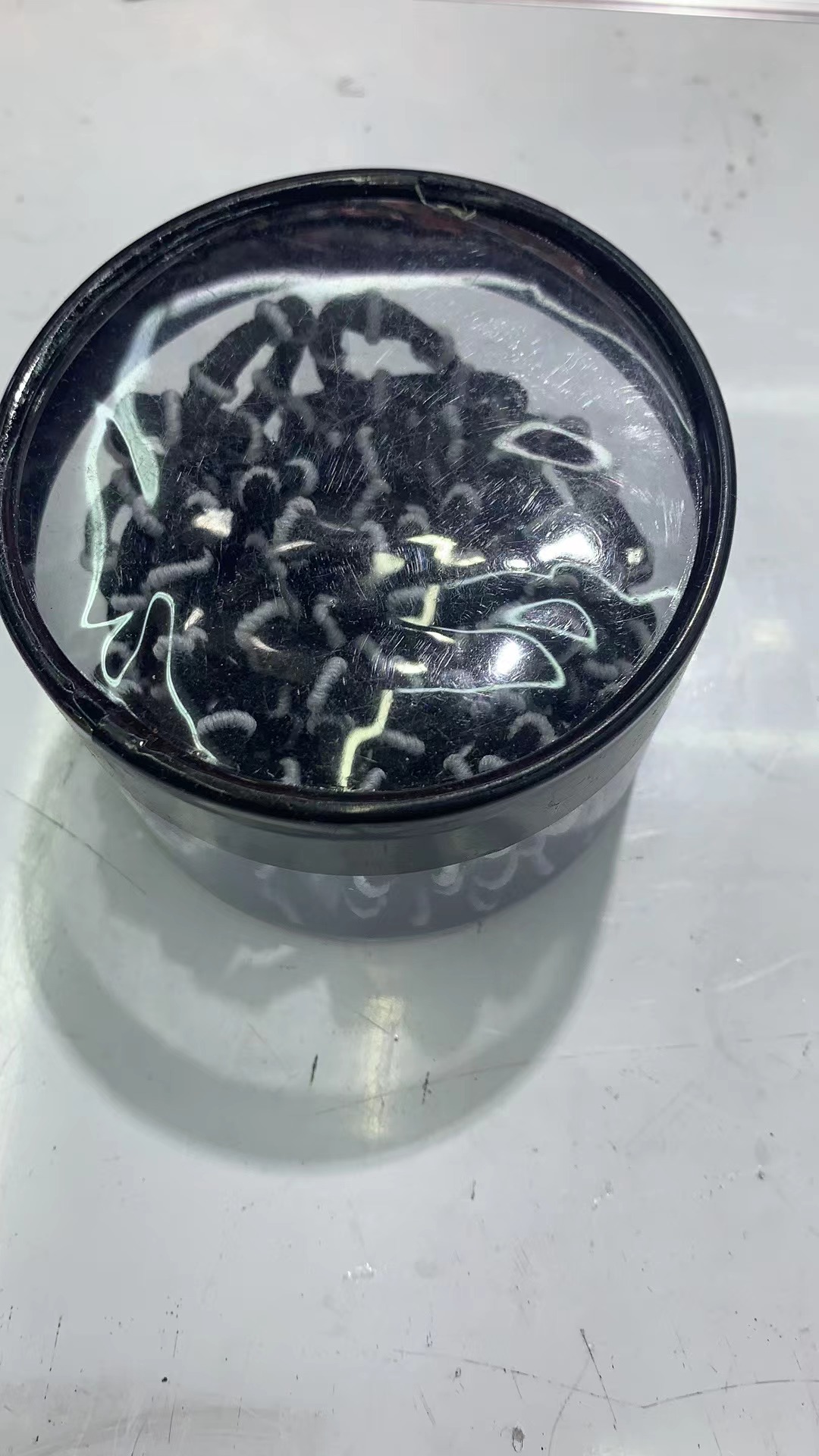 头绳橡皮筋女扎头高弹力耐用网红加粗法绳圆盒竹节白黑底彩条