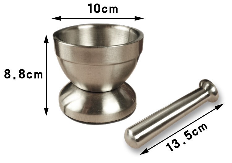 Kitchen practical tools, color box stainless steel medicine pounding jar, grinding bowl, garlic paste grinder, medicine pounding jar, food grinder detail image 4