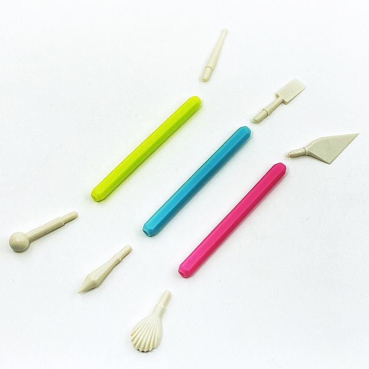 Suction card engraving pen set, cake fondant engraving knife, baking tools, clay embossing decorative shaping pen Specification image
