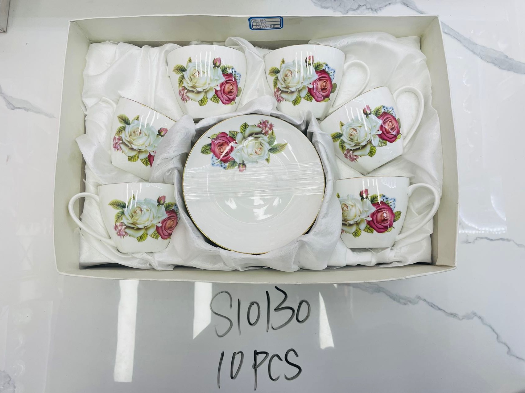 S10130 6 cups and 6 plates