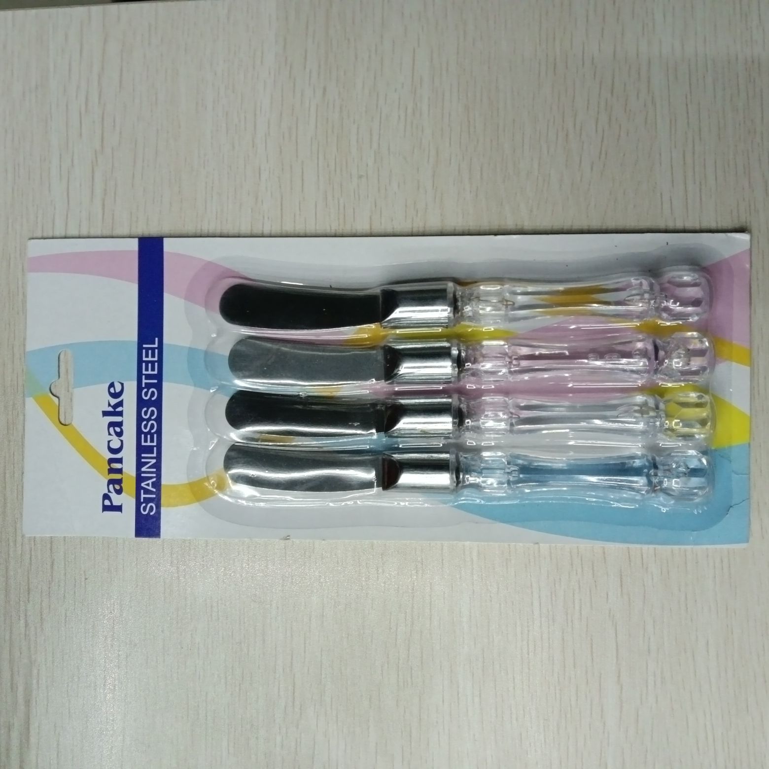 Cheese tool set: Crystal Cake knife, crystal handle, cheese slicer, cheese knife 4-piece set Item Picture