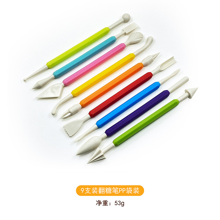 Suction card engraving pen set, cake fondant engraving knife, baking tools, clay embossing decorative shaping pen detail image 2