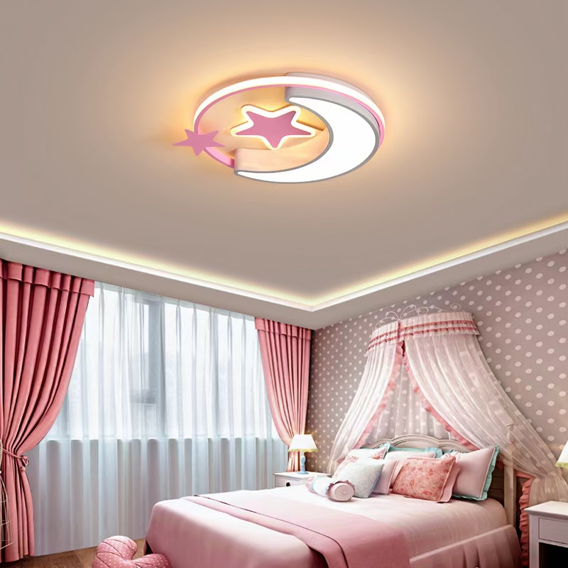 Pink cartoon light details Picture