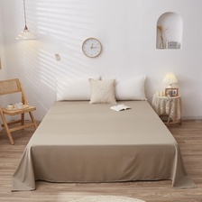 床上用品简约素色纯色单品床单 多规格可定制