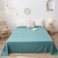 外贸内销床上用品简约素色纯色单品床单 多规格可定制