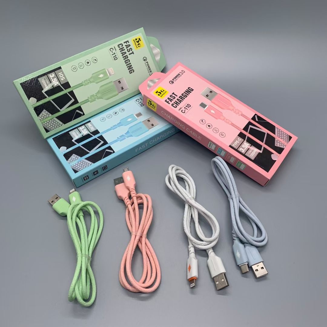 100 copper wires for 1-meter fast-charging PVC mobile phone fast-charging data cable