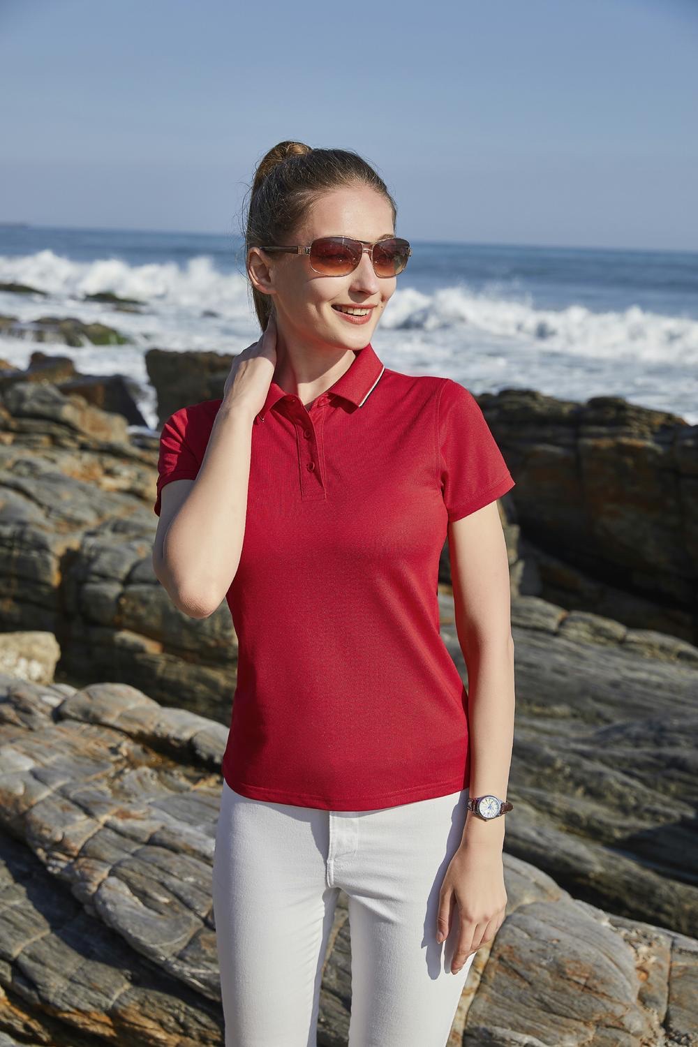 polo衫白底实物图