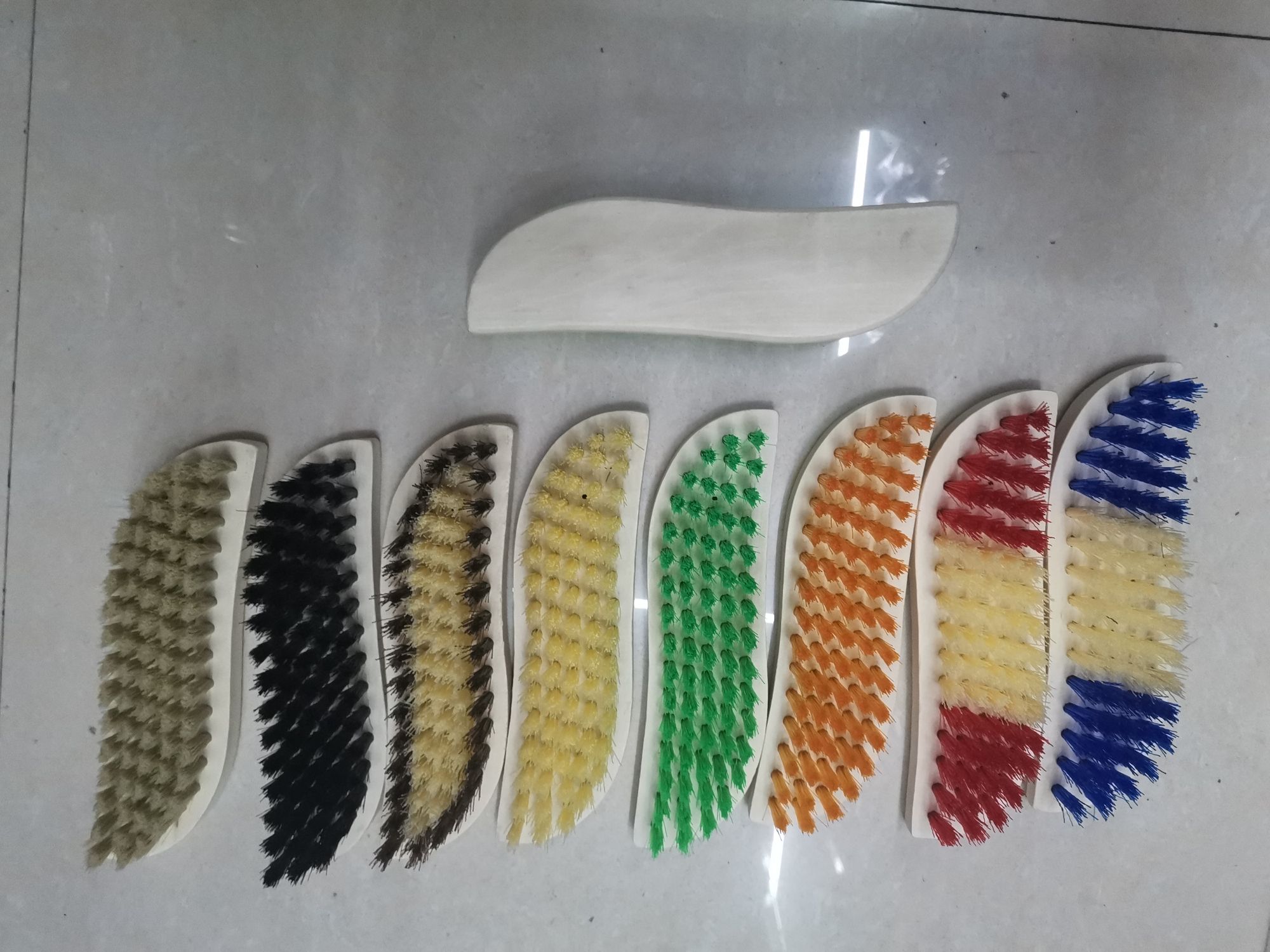 JSJ-68可以定做多色刷毛丝，木头月亮地板刷详情2