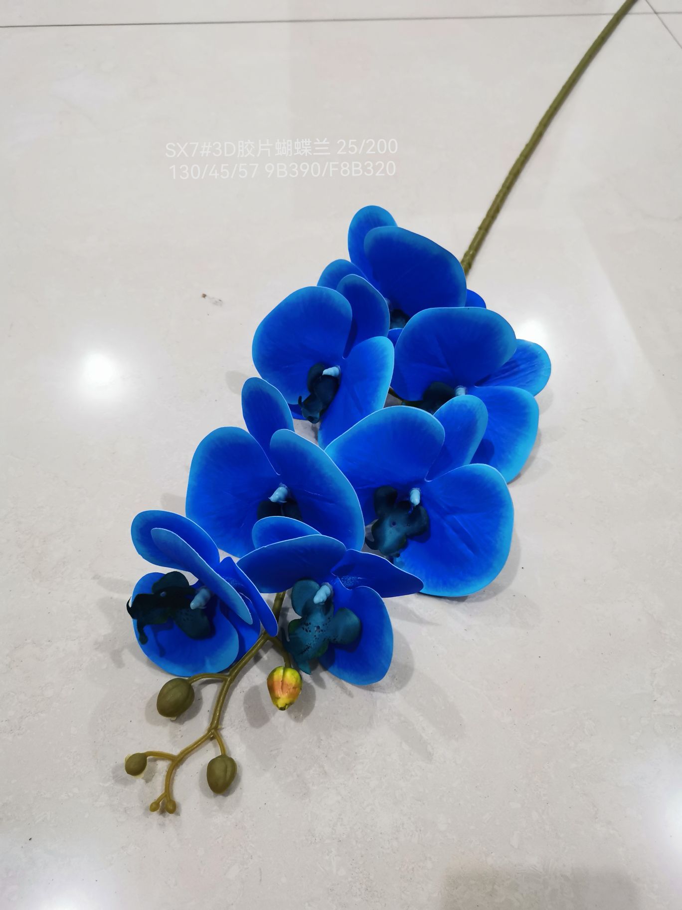 Vine leaf plants, artificial flowers, artificial flowers, flower arrangements, bonsai, living room, hotel, wedding video decoration, New Year's celebration, New Year's fair, 3D tactile film, plastic fabric, Phalaenopsis detail image 2