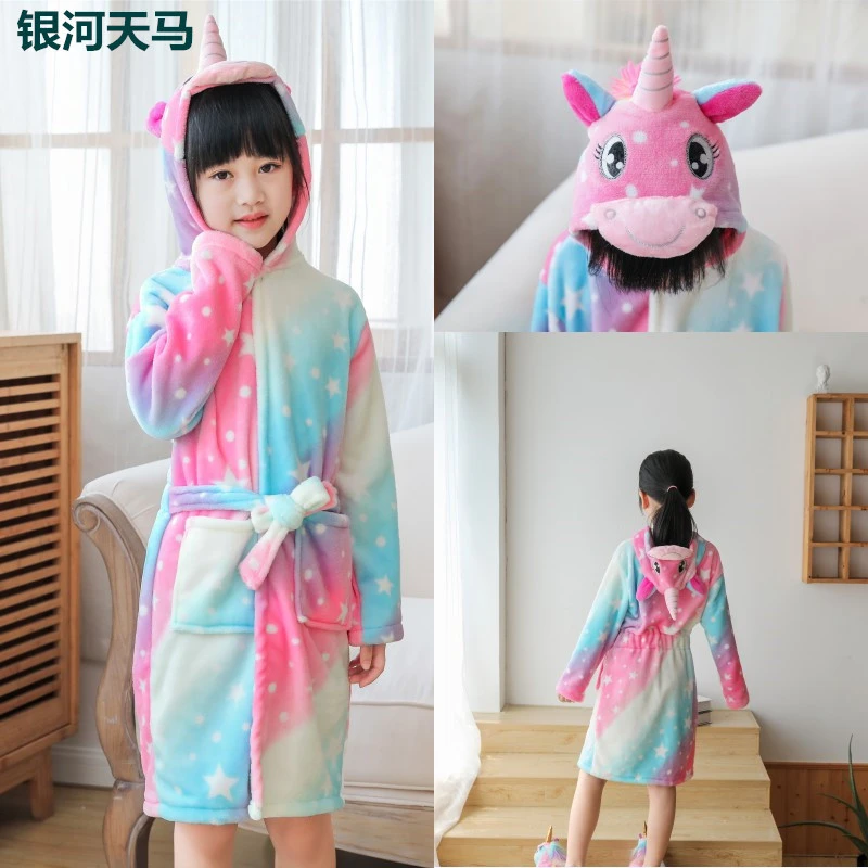 Children's bathrobes, Tianma Fox flannel bathrobes, cartoon animal bathrobes, pajamas, and baby pajamas for adults detail image 17