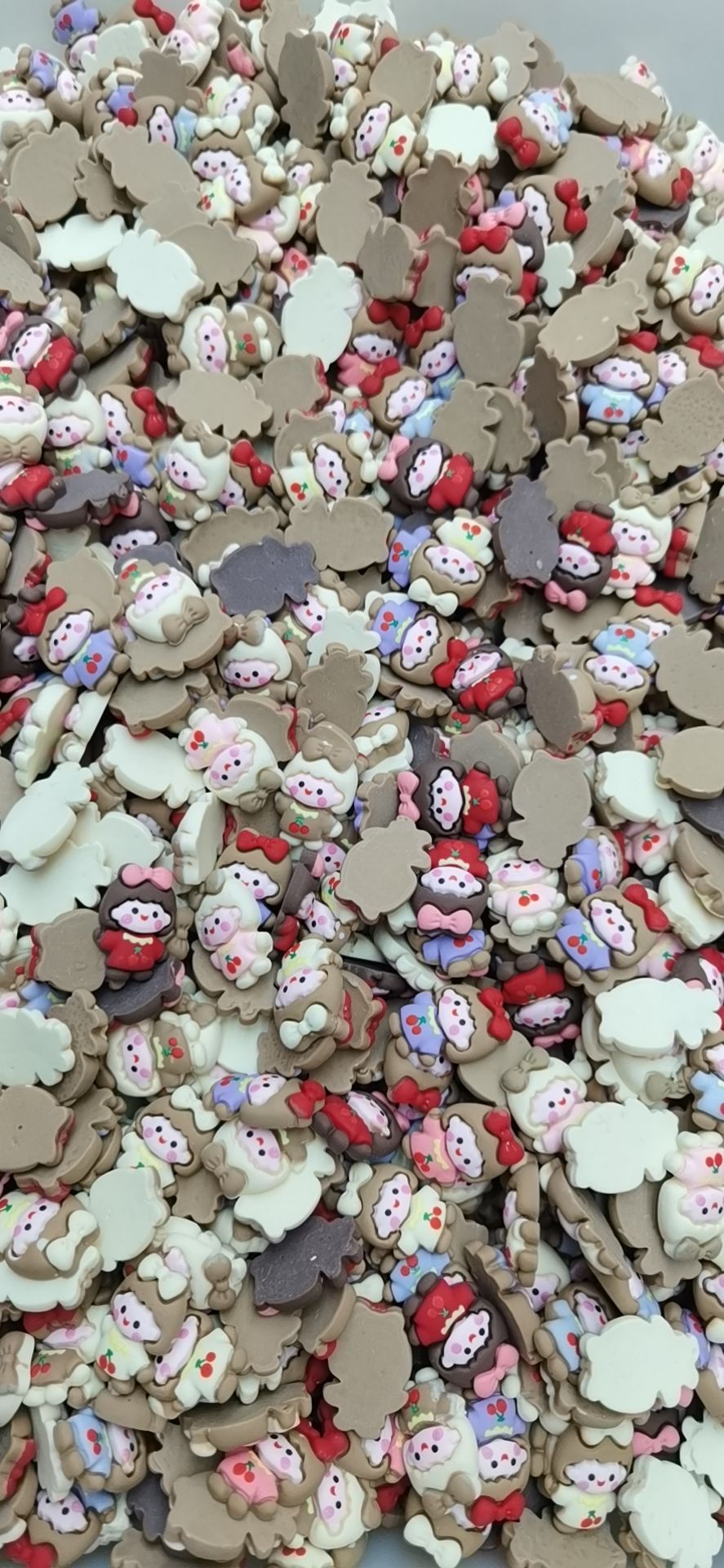 Resin accessories girls' style mixed batch cartoon cute plastic mixed style matte resin patch diy lucky bags Animal, flower and fruit accessories factory direct sales details Picture