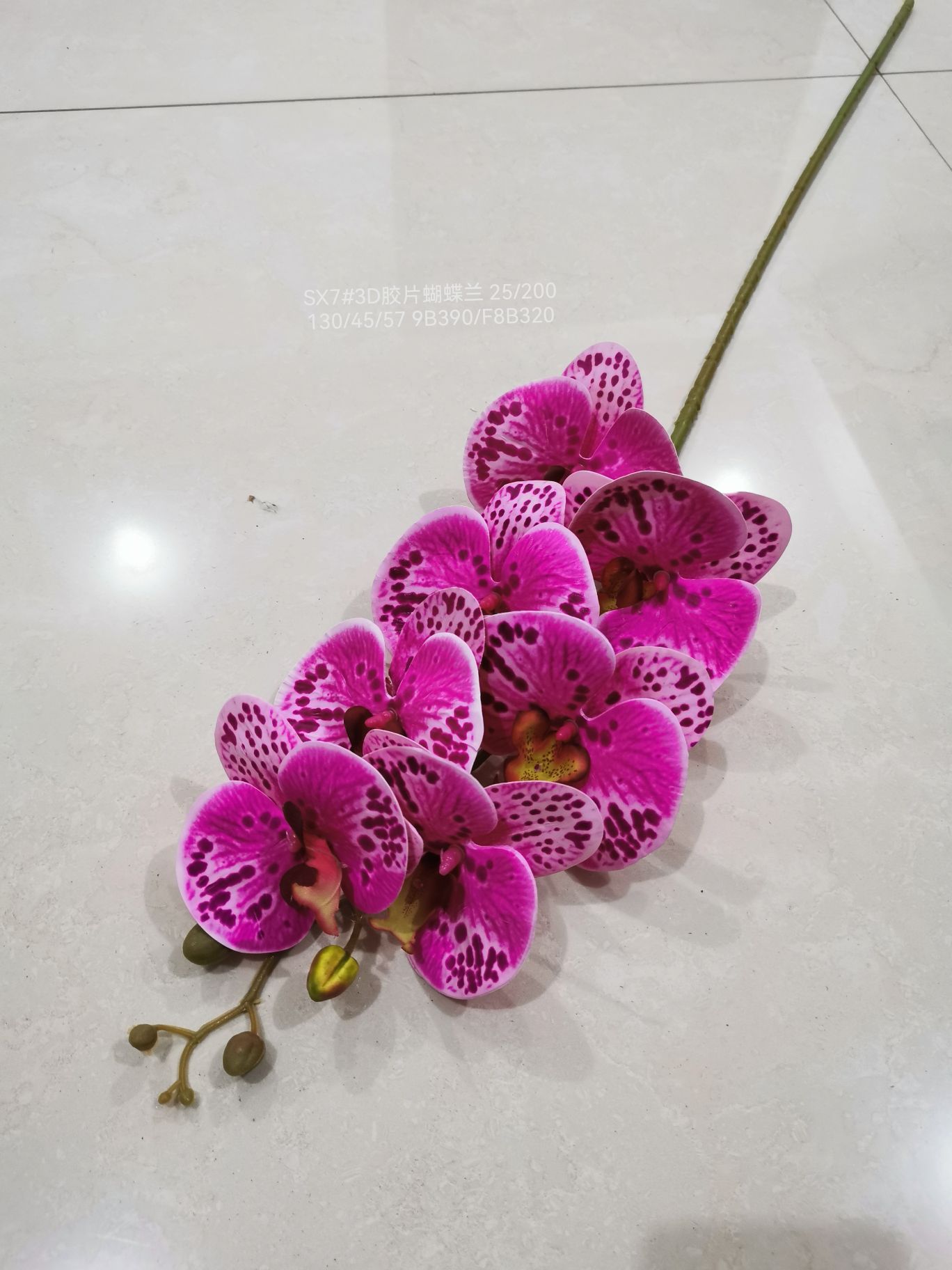 Vine leaf plants, artificial flowers, artificial flowers, flower arrangements, bonsai, living room, hotel, wedding video decoration, New Year's celebration, New Year's fair, 3D tactile film, plastic fabric, Phalaenopsis detail image 3