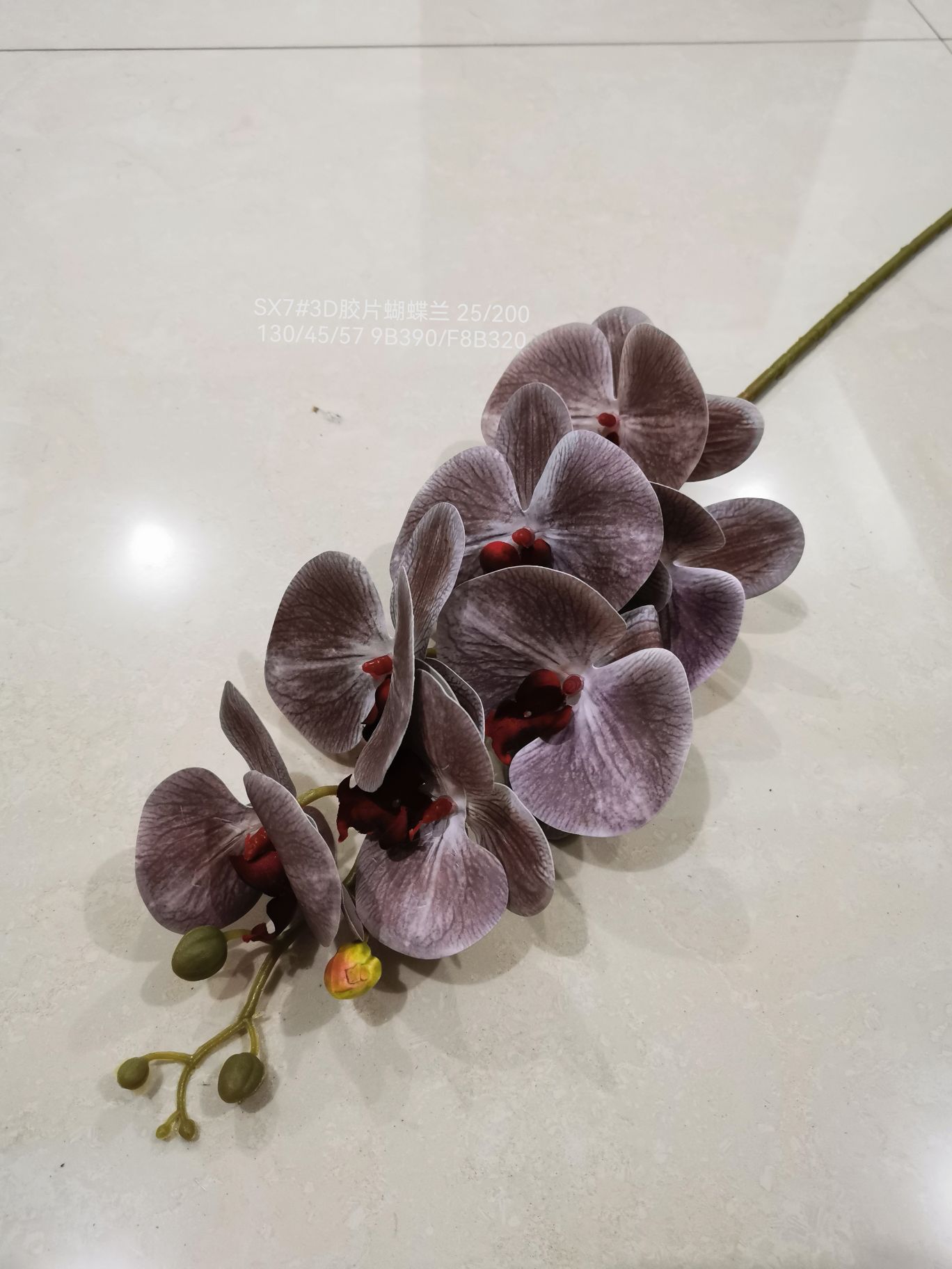 Vine leaf plants, artificial flowers, artificial flowers, flower arrangements, bonsai, living room, hotel, wedding video decoration, New Year's celebration, New Year's fair, 3D tactile film, plastic fabric, Phalaenopsis detail image 4