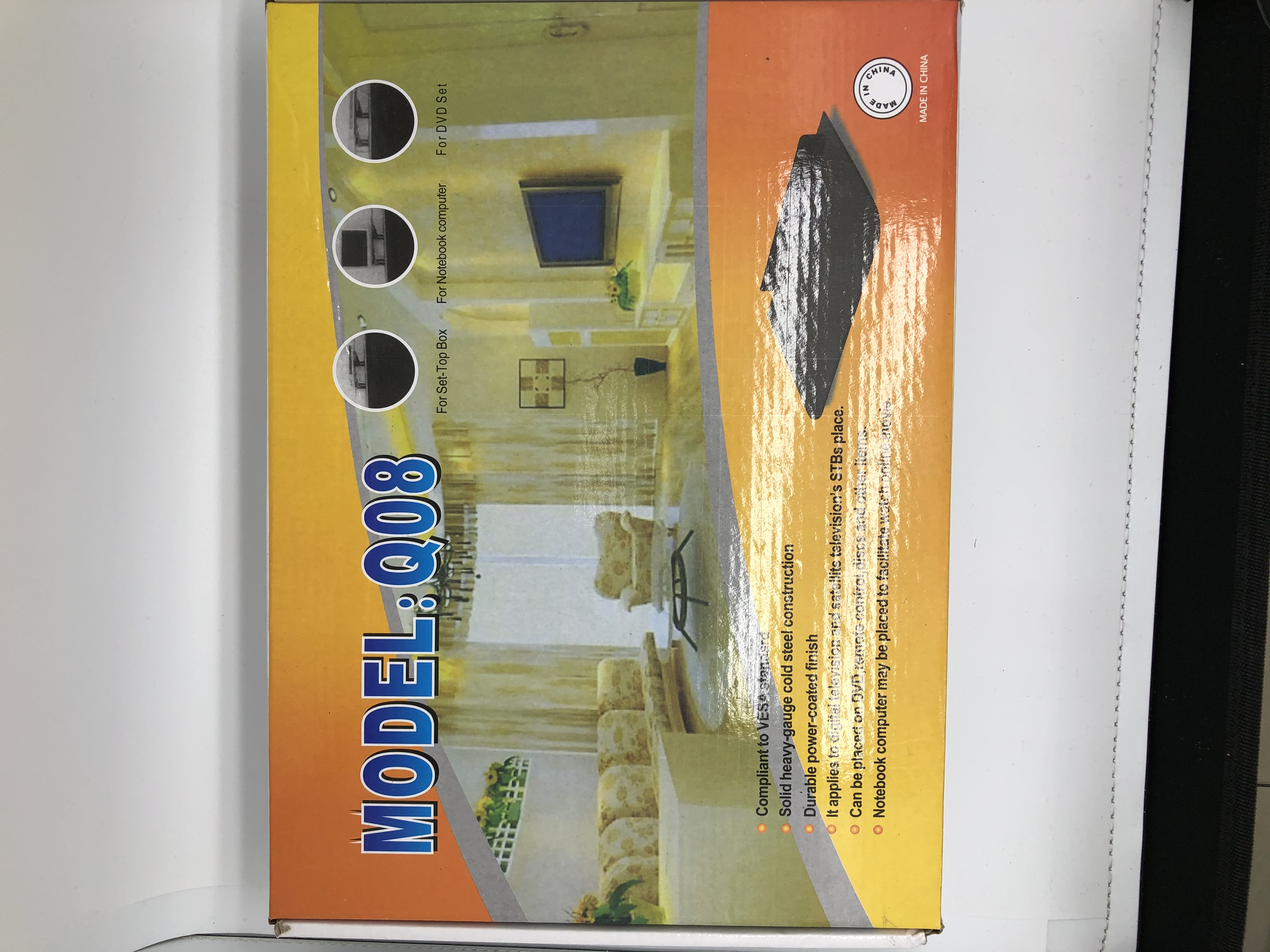 Q08电视支架 dvd evd平板支架玻璃挂架图