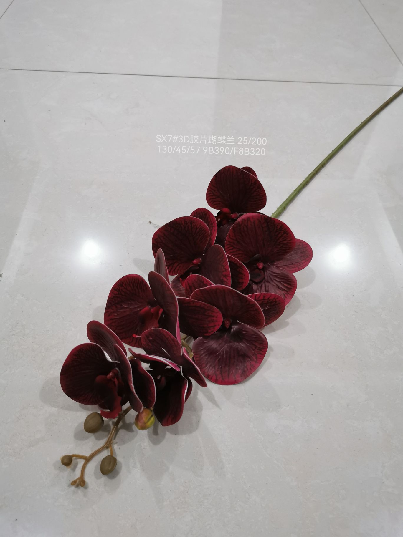 Vine leaf plants, artificial flowers, artificial flowers, flower arrangements, bonsai, living room, hotel, wedding video decoration, New Year's celebration, New Year's fair, 3D tactile film, plastic fabric, Phalaenopsis detail image 6