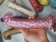 厂家直销 4个粗晾衣绳 编织彩绳 捆绑绳 吊顶绳 手工辅料配件材料 工艺品绳