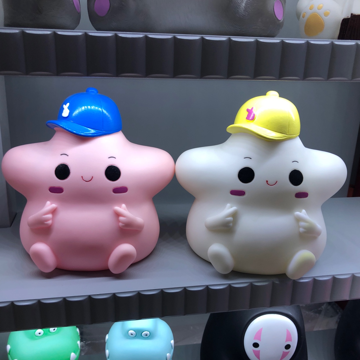 搪胶星星存钱罐两色混