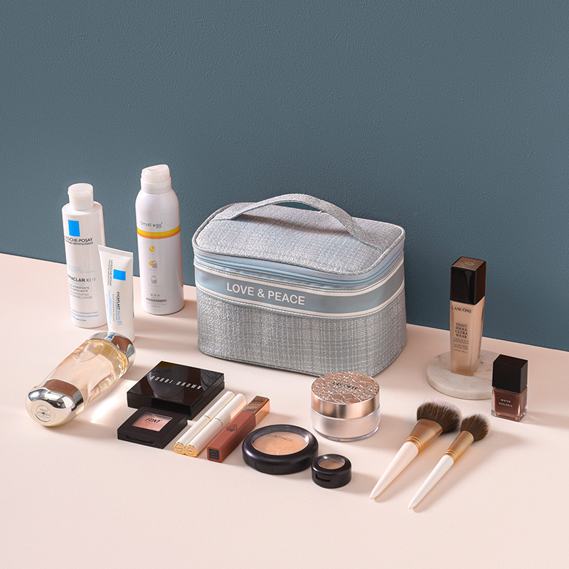 Xiaoxiangfeng series makeup bags, large-capacity hand-held makeup bags, cosmetics storage bags, makeup bag consignment Specification image