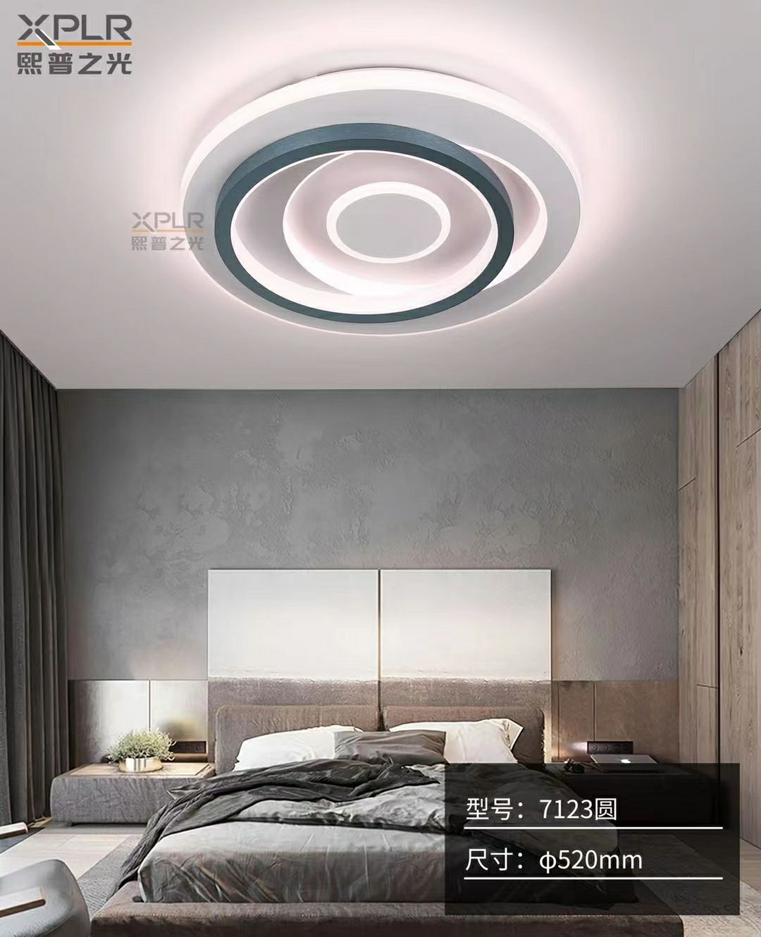 Xipu Light 7123 round ruler with 520mmLED stepless dimming details Picture