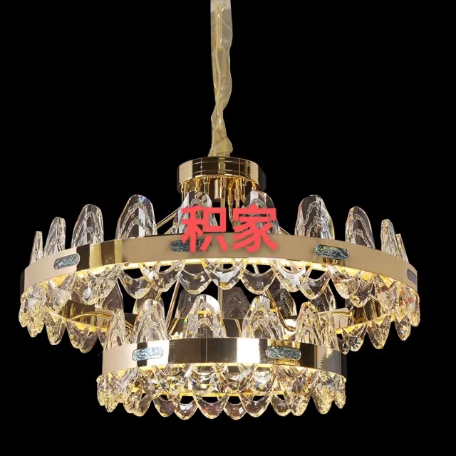 Lightly lift the crystal chandelier 89318-800+500 double-layer hoist